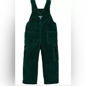 NWT Baby 6 Month Emerald OshKosh B'gosh® Plaid-Lined Corduroy Overalls